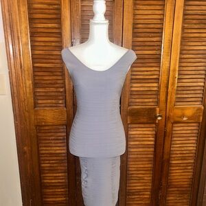 Aura Gray Maxi Dress
